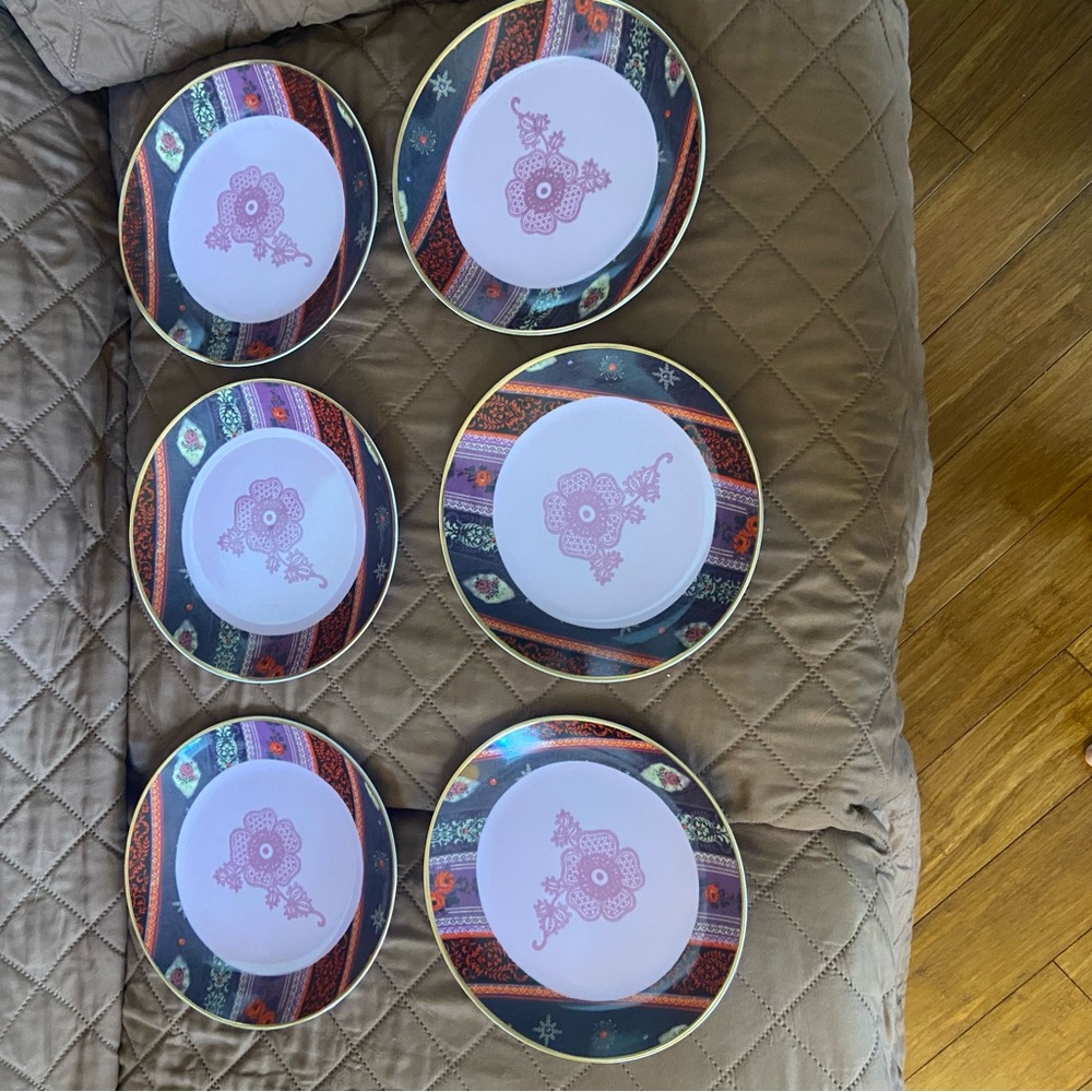 Decorative Multicolor Dinnerware Plate - Picture 3 of 15